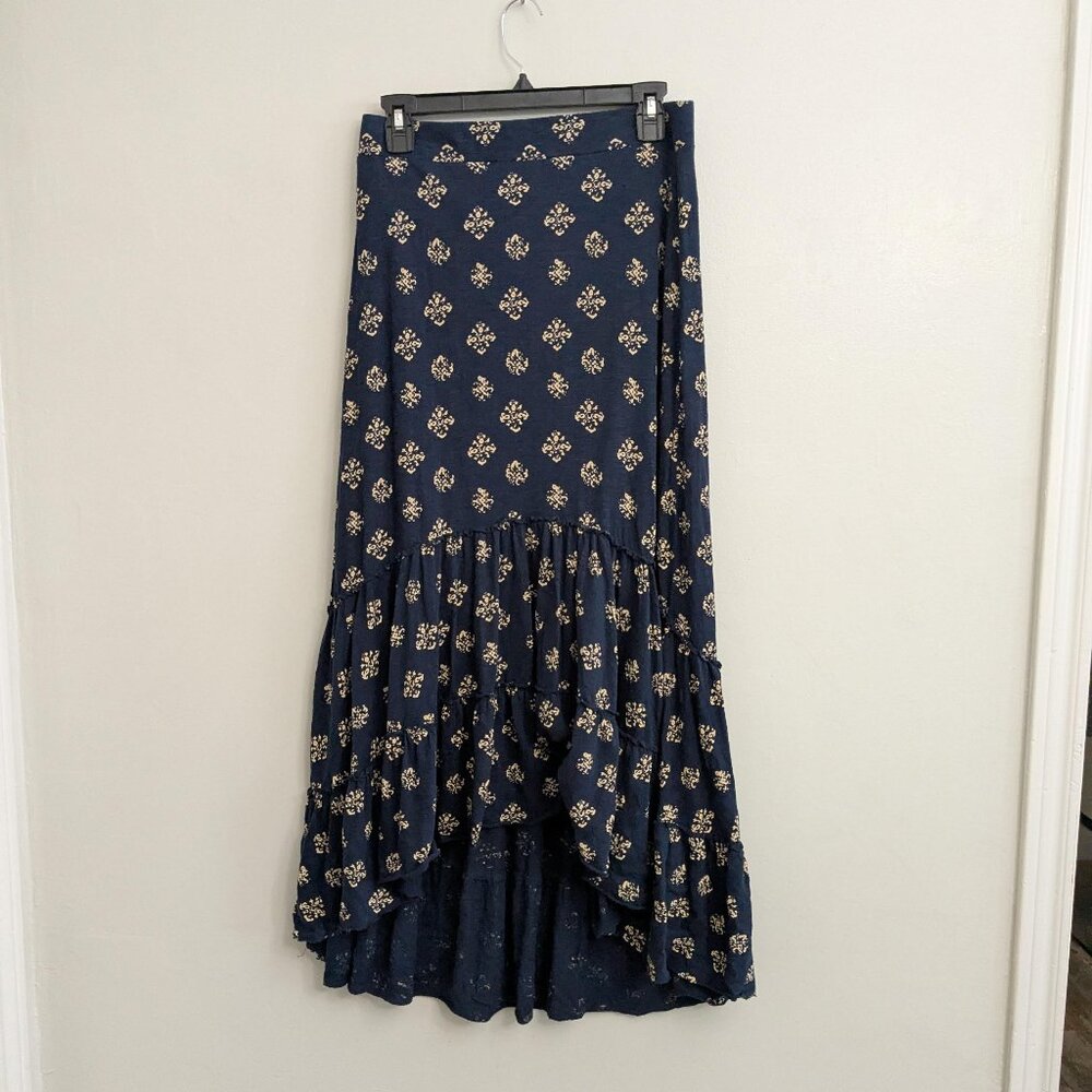 Lucky Brand Print Tierd Skirt